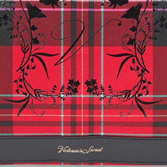 VS Plaid Tote Brand New! Red & Black Perfect Christmas Present! Gift NWT - Picture 7 of 16